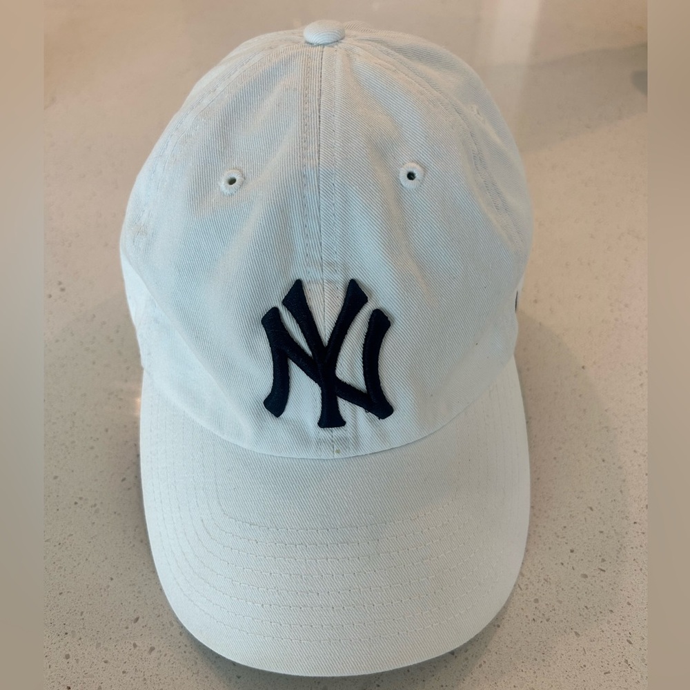 47 Brand White and Black NY Hat